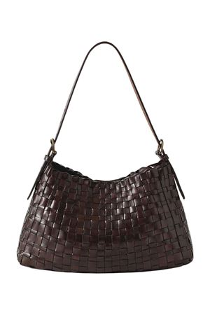Dark Brown Hobo Salvage Shoulder Bag DRAGON DIFFUSION | 8170DARKBROWN